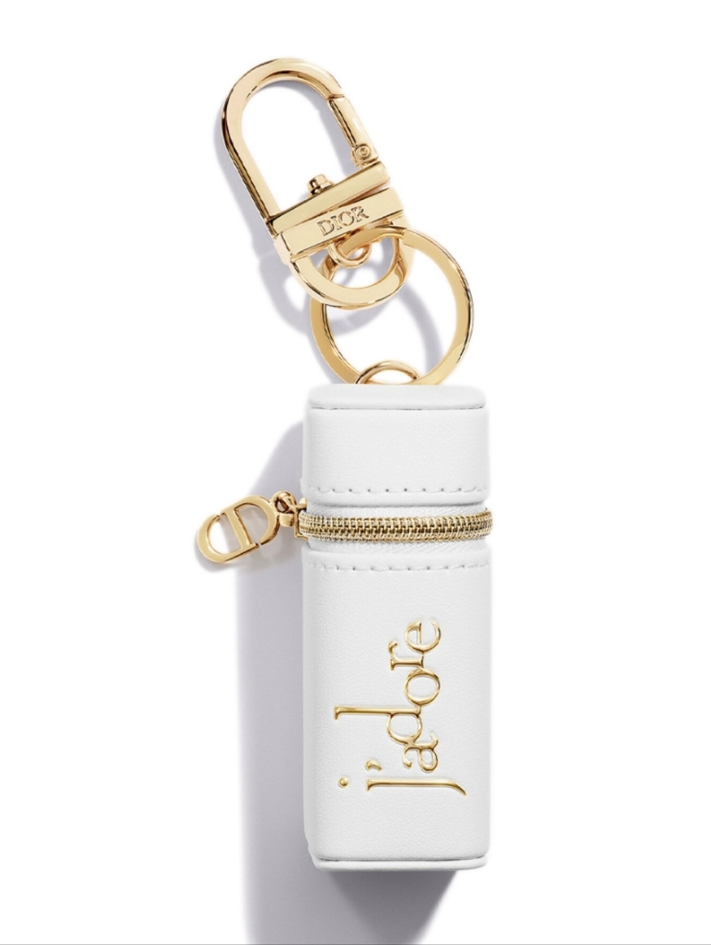 Dior Cd Jadore Key Chain Clasp Ring Lipstick Holder Case Gift White Gold New Dior Cd Jadore Key Chain Clasp Ring Lipstick Holder Case Gift White Gold New